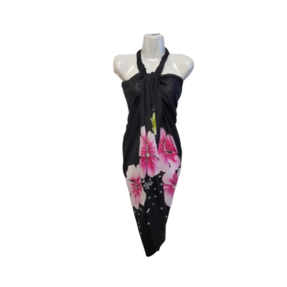 Womens Cotton Beach Wrap Sarong Handpainted Batik Wrapskirt Pareo Beachwear-NEW